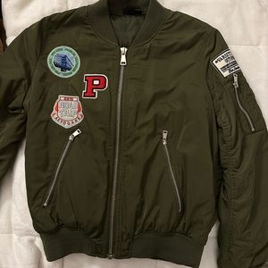 Army Green Bomber Jacket